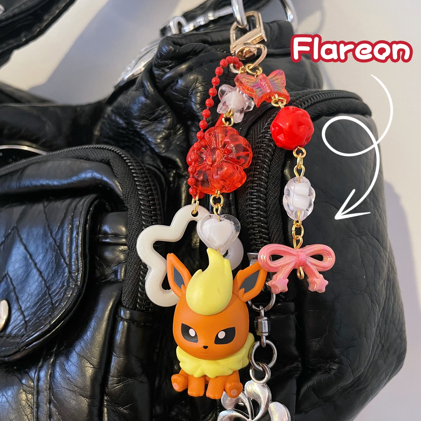 Flareon Handmade Gold Keychain