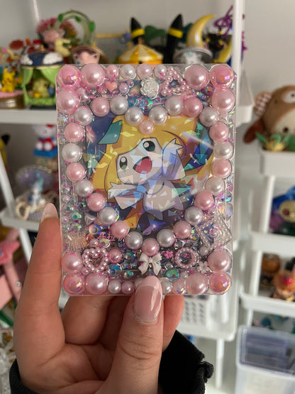 Pink Heart Jewelled Decoden Toploader