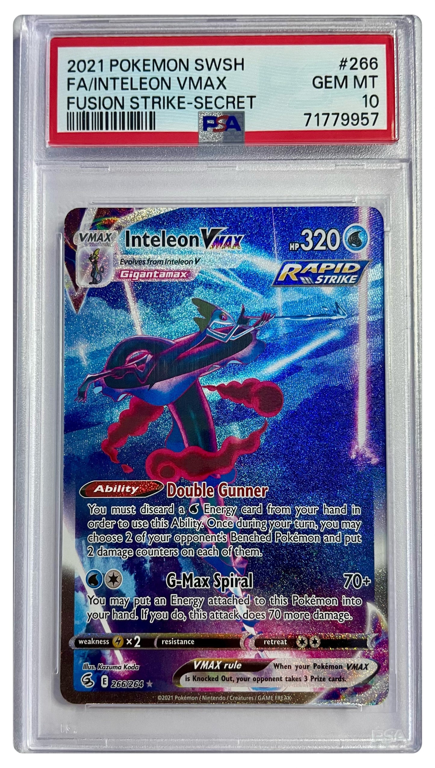 266/264 Inteleon VMAX PSA 10