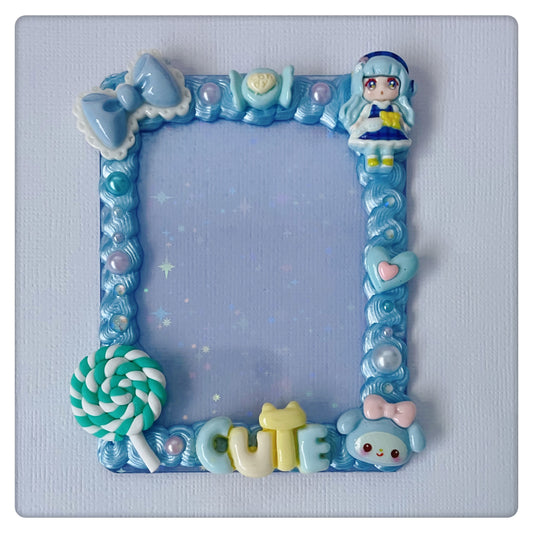 'Cute' Sparkly Blue Toploader