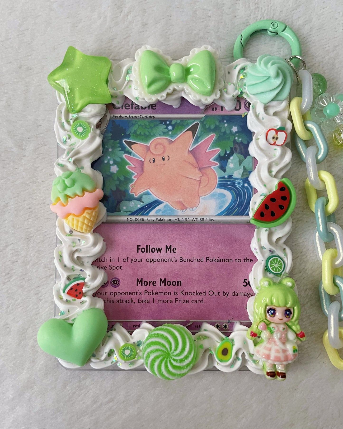 Green Sundae Decoden Keychain Toploader