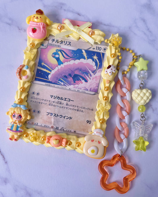 Yellow Candy Whipped Deco Toploader With Keychain