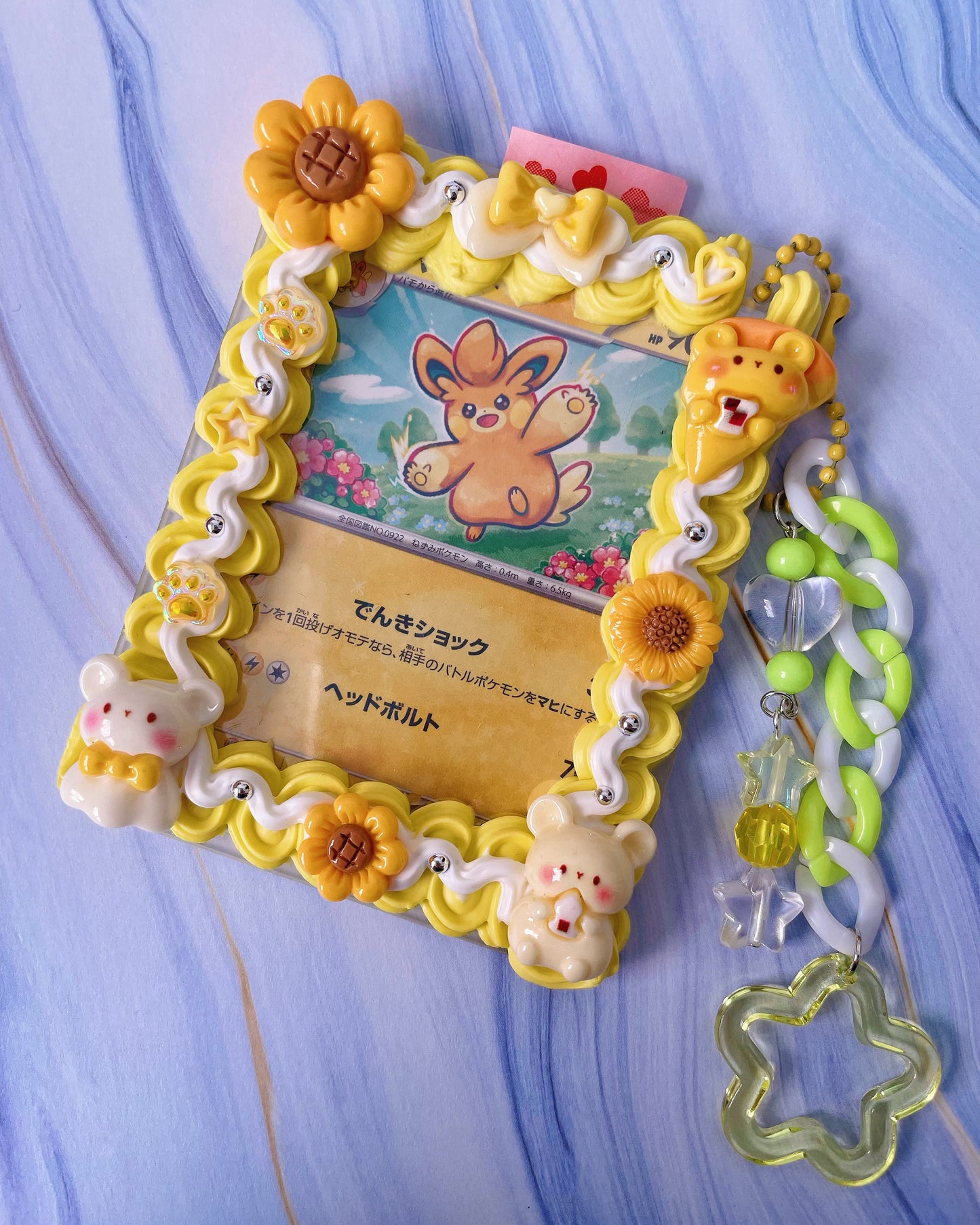 Sunflower Yellow Deco Toploader with Keychain