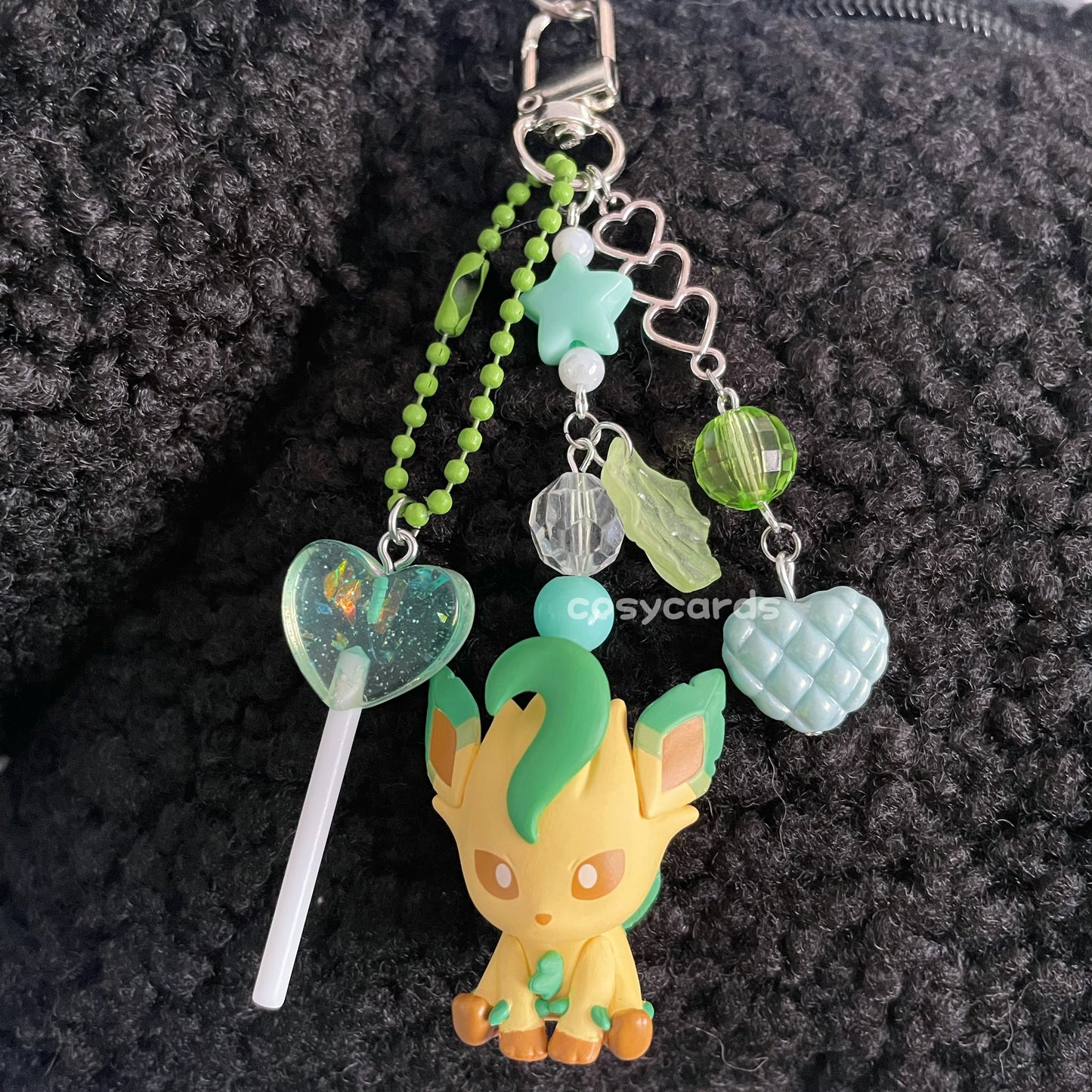 Leafeon Mini Handmade Keychain