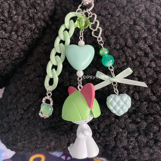 Sleeping Ralts Handmade Keychain