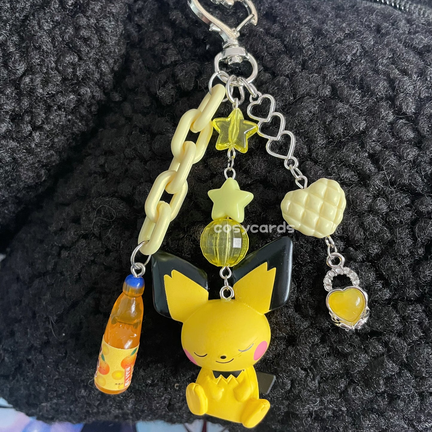 Sleeping Pichu Handmade Keychain